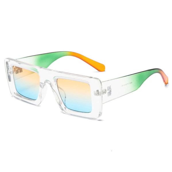 Gafas de sol en lujo Flecha de copos de nieve de moderna X Sun Glasses Offs Frames para hombre Square Sunglasses Eyeglasses Street Hip-Hop Glasse Punk UV400 Sun Gafass 65R2