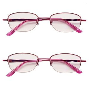 Lunettes de soleil bureau simple vintage demi-monture lunettes ultra légères anti-bleu affaires lecture protection des yeux