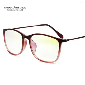 Gafas de sol Marco óptico Gafas de computadora Anti luz azul Bloqueo de lentes Gafas de lectura Forma cuadrada TR90 Hombres Mujeres LQR105