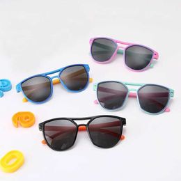 Lunettes de soleil Cadre des verres optiques adaptés aux enfants Boys filles Myopia Lunettes Cadre avec 0 degrés Lens Points d'objectif plat Childrens Unisexe S8172 D240514