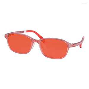 Lunettes de soleil Lunes de jeu orange pour les enfants LEPLES D'ORDINATEUR LETURE BLUE BLOCHING 99% SANS DIOPTER PLAK GAY