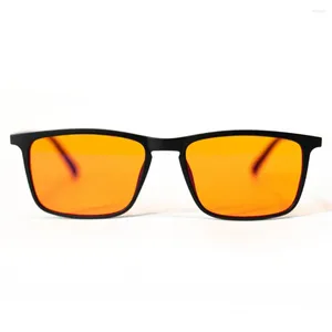 Gafas de sol Lente naranja Rojo Azul Luz Bloqueo Verde Moda Gafas Mujer Hombre Computadora Juegos Oficina