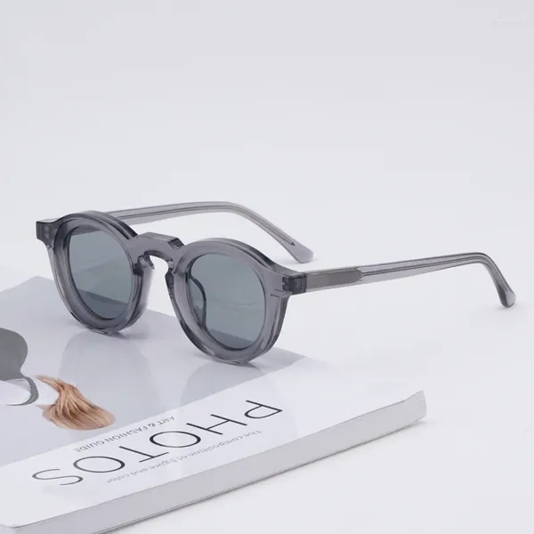 Gafas de sol marca original PROPAGANDY acetato redondo estilo japonés grueso al aire libre Uv400 gafas negras hombres gafas ópticas