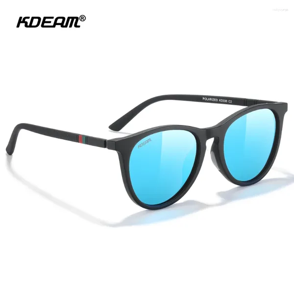 Lunettes de soleil originales pochromiques polarisées mode lunettes rondes hommes femmes plein air luxe Golf Sport HD nuances UV400 Gafas Kdeam