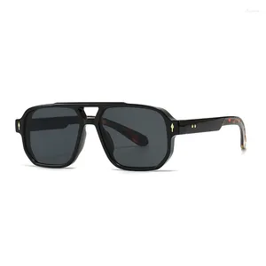Lunettes de soleil Oulylan classique double faisceau pilote hommes haute qualité vintage mode décorer lunettes de soleil femmes extérieur ombrage UV400
