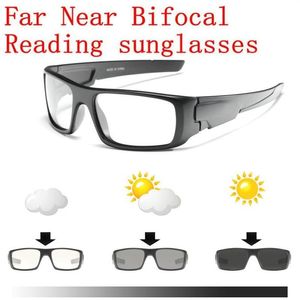 Zonnebrillen buiten pochromic multifocale leesbril vrouwen mannen diopter -bril voor bijna en verre sport bifocale uv400 nxsungl267z