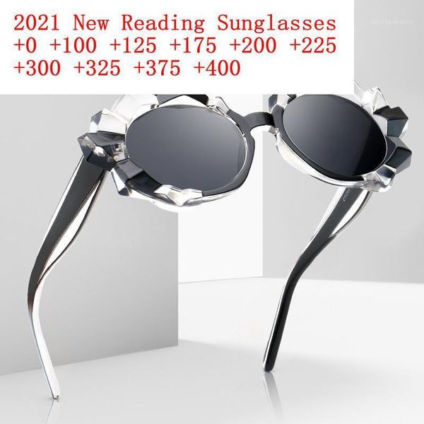Lunettes de soleil extérieur strass lunettes de lecture femmes hommes presbytie lunettes fil dioptries + 1.0to + 4.0 NX