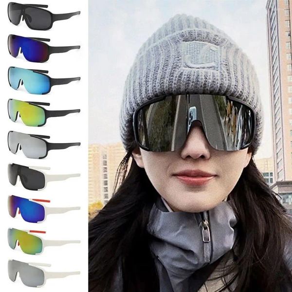 Gafas de sol para deportes al aire libre, gafas de protección con montura grande, gafas de sol para ciclismo, gafas a prueba de viento para escalada, esquí y bicicleta