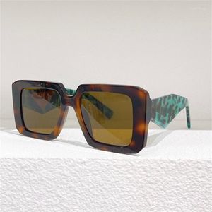 Lunettes de soleil surdimensionnées lunettes de créateur plein cadre lunettes polarisées dame carrée avec boîte Y2K pour femmes Spr23y