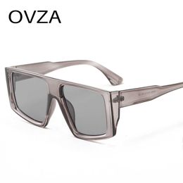 Lunettes de soleil OVZA mode lunettes de soleil surdimensionnées femmes marque Designer 2022 grands hommes lunettes de soleil dégradé lentille S6016 P230406