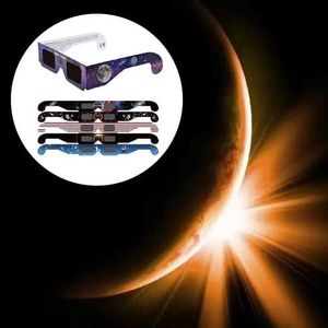 Gafas de sol Máscaras de fiesta Gafas con montura para gafas con montura de observación solar directa y segura para herramientas de eclipse solar H240316