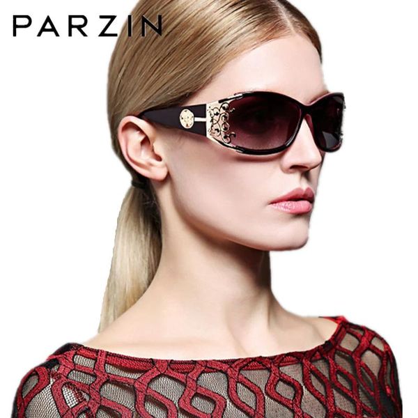 Lunettes de soleil Parzin lunettes de soleil femmes marque Designer Vintage polarisées dames lunettes de soleil creux dentelle femme lunettes de conduite nuances