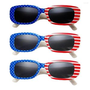 Zonnebril Patriottisch Festival Brillen Amerikaanse Onafhankelijkheidsdag Vlag Print Retro Frames Voor 4 Juli Viering Blok