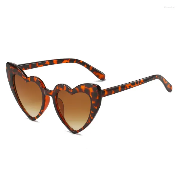 Lunettes de soleil personnalisées pour femmes, verres à effets en forme de cœur, ronds polarisés pour l'extérieur, UV400, cadeaux de fête solaire