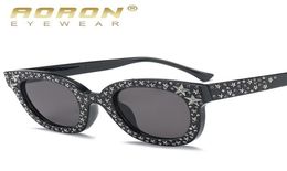 Zonnebrillen Pink Rhinestone Star Men unisex Brown Wit Big Designer Black Shades For Women Female UV4008930075