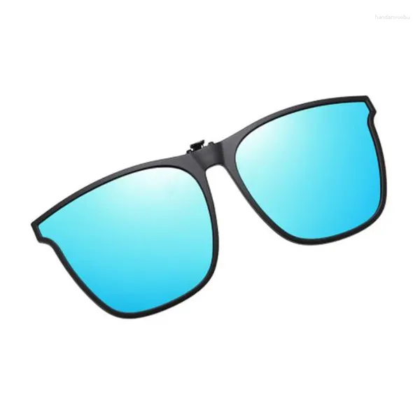 Gafas de sol polarizadas con clip para hombre, gafas pocromáticas para conductor de coche, gafas de visión nocturna, antideslumbrantes, cuadradas Vintage para mujer