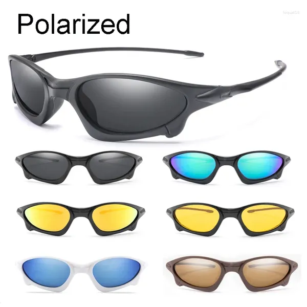 Lunettes de soleil Cycling Polariss Small Taille Men Outdoor Bicycle Sun Glasses Road Male Goggles Bike Eyewer UV400