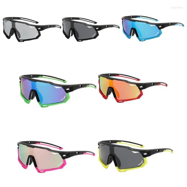 Lunettes de soleil cyclistes polarisés uv400 hommes hommes coulant des verres de sport pochromiques légers pour le baseball