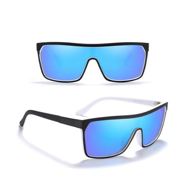 Gafas de sol polarizadas FLYNN con logotipo Hombres Mujeres Lente cuadrada clásica de una pieza Gafas de sol de gran tamaño de moda UV400 Moda de conducciónSun3629198