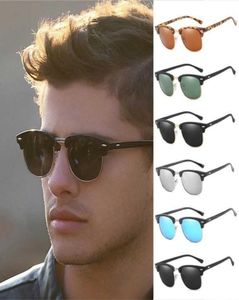 Lunettes de soleil Men polarisés dames half rim Polaroid Femmes Brand Design Semi Rimless UV400 Classic Sun Glassessunglasses6367112