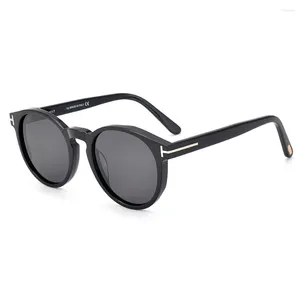 Lunettes de soleil polarisées pour femmes et hommes, tendance 2024, TF0591, lunettes de soleil elliptiques de styliste pour la conduite automobile