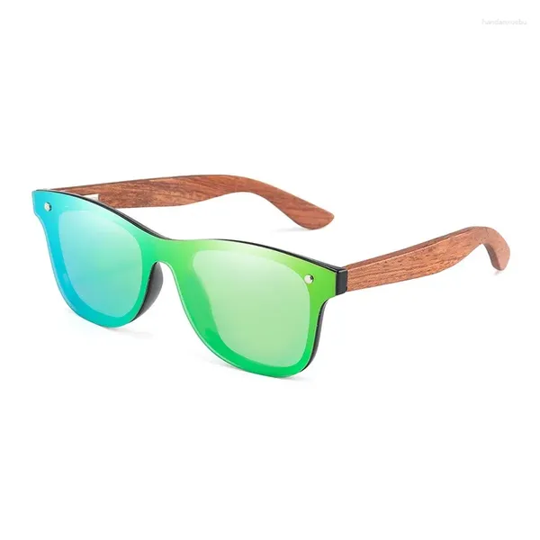 Lunettes de soleil polarisées en bois pour hommes et femmes, verres solaires polarisés en bambou pour lunettes De Sol Masculino faites à la main