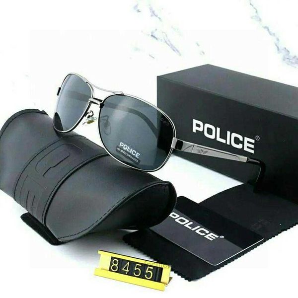 Gafas de sol Police 8455 Gafas de sol polarizadas para hombres Deportes al aire libre para hombres diseñador de marca Oculos conduciendo gafas UV400