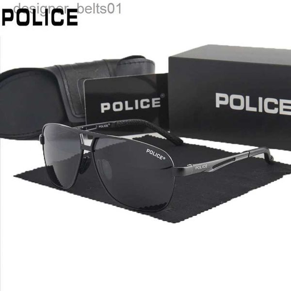 Gafas de sol POLICÍA Alta calidad 2022 Piloto Gafas de sol polarizadas Hombres Marca Gafas de sol para hombre Conducción UV400 Gafas de sol vintage Oculos con caja L231218