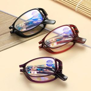 Zonnebrillen draagbare vouwen anti-blauw licht multifocale bifocale leesbril met case mannen vrouwen in de buurt van verre progressieve presbyopische brillen