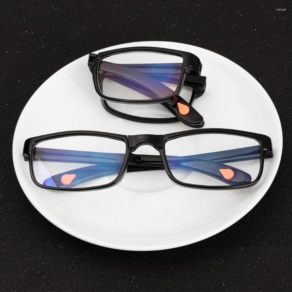 Gafas de sol Gafas de lectura plegables portátiles Gafas de presbicia ultraligeras Gafas de alta definición Anti-UV Rayos azules Cuidado de la visión 1.00- 4.00