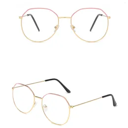Zonnebrillen draagbare lichtgewicht bril oog helder zicht metaal frame voor vrouwen mannen kantoorwerk