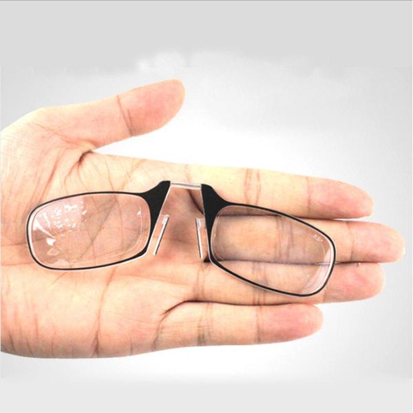 Lunettes de soleil Portable papier lunettes de lecture nez compact lunettes portefeuille téléphone SOS Clip Prescription