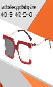 Lunettes de soleil lunettes de lecture multifocales progressives pour femmes lecteur d'ordinateur carré Transition pochromique presbytie FML5931153