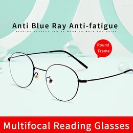 Zonnebrillen progressieve multifocus leesbril stijlvolle vrouwen duurzaam blauw licht blokkeren intelligente multifocale lenzen