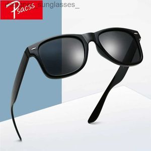 Gafas de sol Psacss Gafas de sol polarizadas cuadradas clásicas para hombres y mujeres, gafas de sol Retro de moda masculina de diseñador de marca de alta calidad Vintage UV400L231214