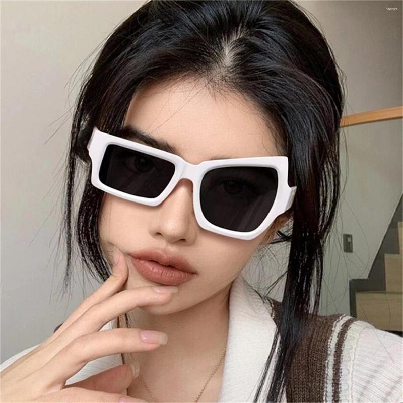 Zonnebril Punk Wenkbrauwverhogende Grappige Zonnebril Onregelmatige Unieke Persoonlijkheid Oversized Vierkante Unisex Eyewear