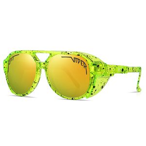 Lunettes de soleil Punk Tenroz-le vent Polarisant extérieur Lunets d'équitation à vent Ensemble Ski Fashion Biking Aviator Shooting Tennis Mountain Randonnée Adult Party Light