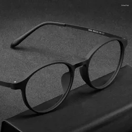 Zonnebrillen Pure Titanium leesbril voor vrouwen rond anti -blauw licht Pochromic Presbyopia -bril Mannen Verre zicht optische brillen