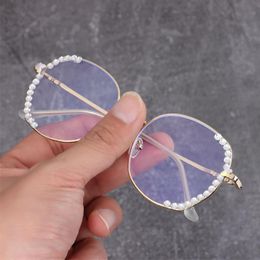 Gafas de sol Protección contra la radiación Gafas antifatiga con diamantes de imitación Gafas de gran tamaño Gafas cuadradas vintage Gafas para computadoraGafas de sol