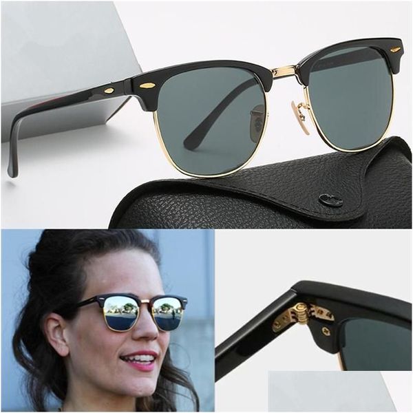 Gafas de sol Ray Designer Brand Gafas de sol Polarizadas Hombres Mujeres Piloto Uv400 Gafas Marco de metal Entrega de gotas Accesorios de moda Dhwoy