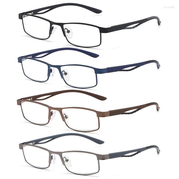 Lunettes de soleil RBENN Lot de 4 lunettes de lecture anti-lumière bleue hommes femmes ultralégères petite taille lecteur d'ordinateur lunettes 0,50 0,75 1,50 1,75 2,0