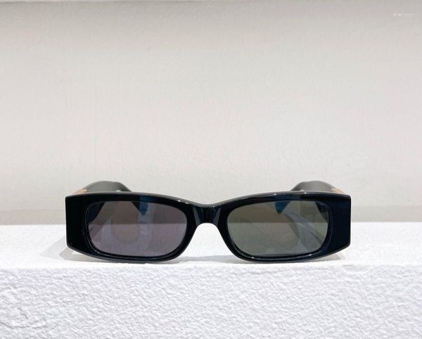 Gafas de sol Rectángulo Oval Negro 4105 Negro/Gris Gradiente Gafas de diseñador para mujer con caja