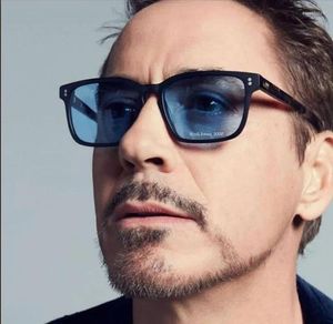 Zonnebril Rechthoek Klinknagel Tony Stark Vrouwen Mannen 2024 Merk Designer Fashion Iron Man Bril Vintage Oculos De Sol Masculino