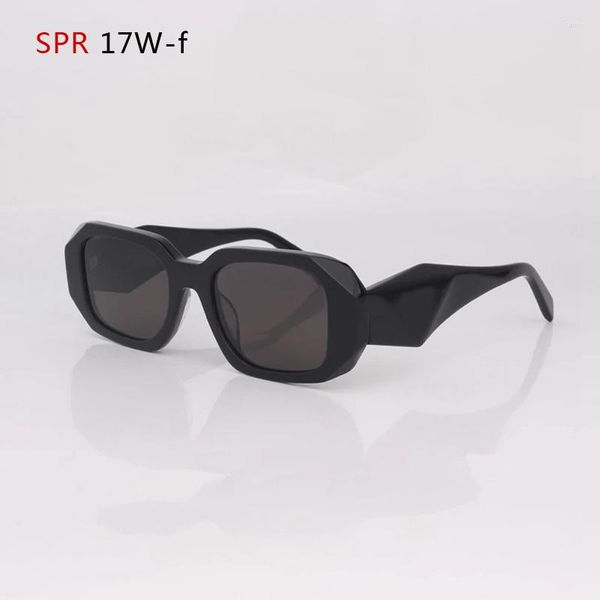 Gafas de sol rectangulares de pierna ancha Retro para mujer UV400 gafas pequeñas polarizadas gafas de acetato de moda para mujer
