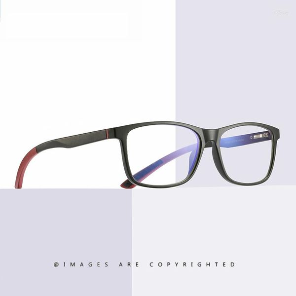 Lunettes de soleil Rectanglle Lunettes Hommes Femmes Lumière Bleue Cadre Optique TR90 Homme Vintage AntI Réfléchissant Clair Gaming Prescription Lunettes UV