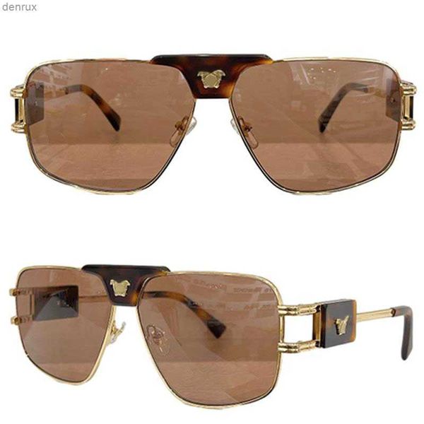 Gafas de sol Rectangular Pilot Metal Diseñador de gafas de sol OVE2251 Retro de moda hombres y mujeres geniales de vacaciones