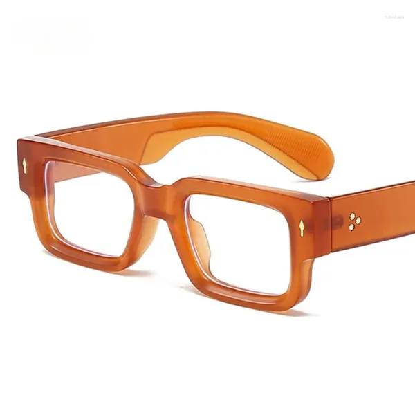 Lunettes de soleil rétro Anti lumière bleue, carrées pour femmes et hommes, mode Vintage, petite monture, produit optique ordinaire