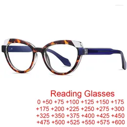 Zonnebrillen retro cool klein frame katten oog leesglazen voor vrouwen blauw licht blokkeren bescherming ogen brillen mode hyperopie bril