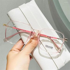 Zonnebrillen retro brillen vierkant anti-blauw lichtglazen vrouwen anti-straling transparant