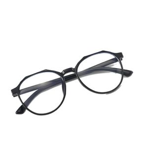 Zonnebrillen retro onregelmatige transparant frame anti-blauw literaire bril voor mannen en vrouwen helder blauw licht blokkeren 315U